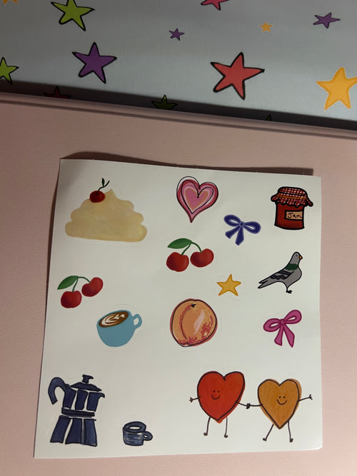 Cute Doodles Sticker Sheet v1
