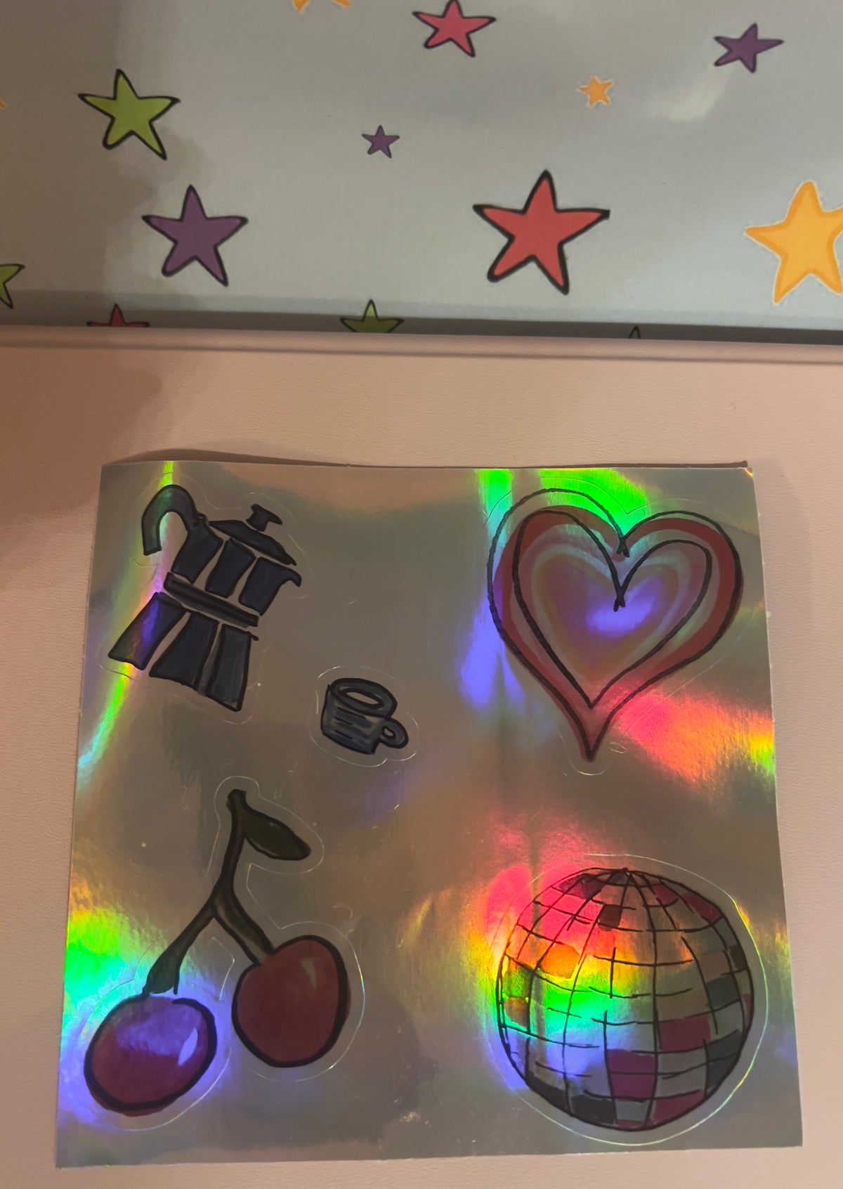 Holographic Sticker Sheet Pack of 4